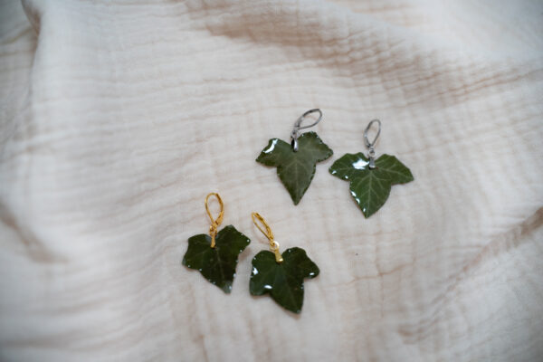 Boucles d'oreilles Feuilles de Lierre – Image 2