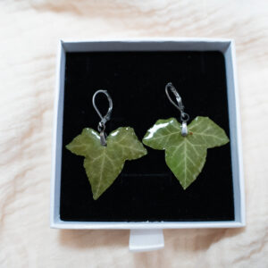 Boucles d'oreilles feuille de lierre